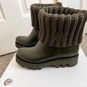 Moncler Ginette Rain Boot Size 35